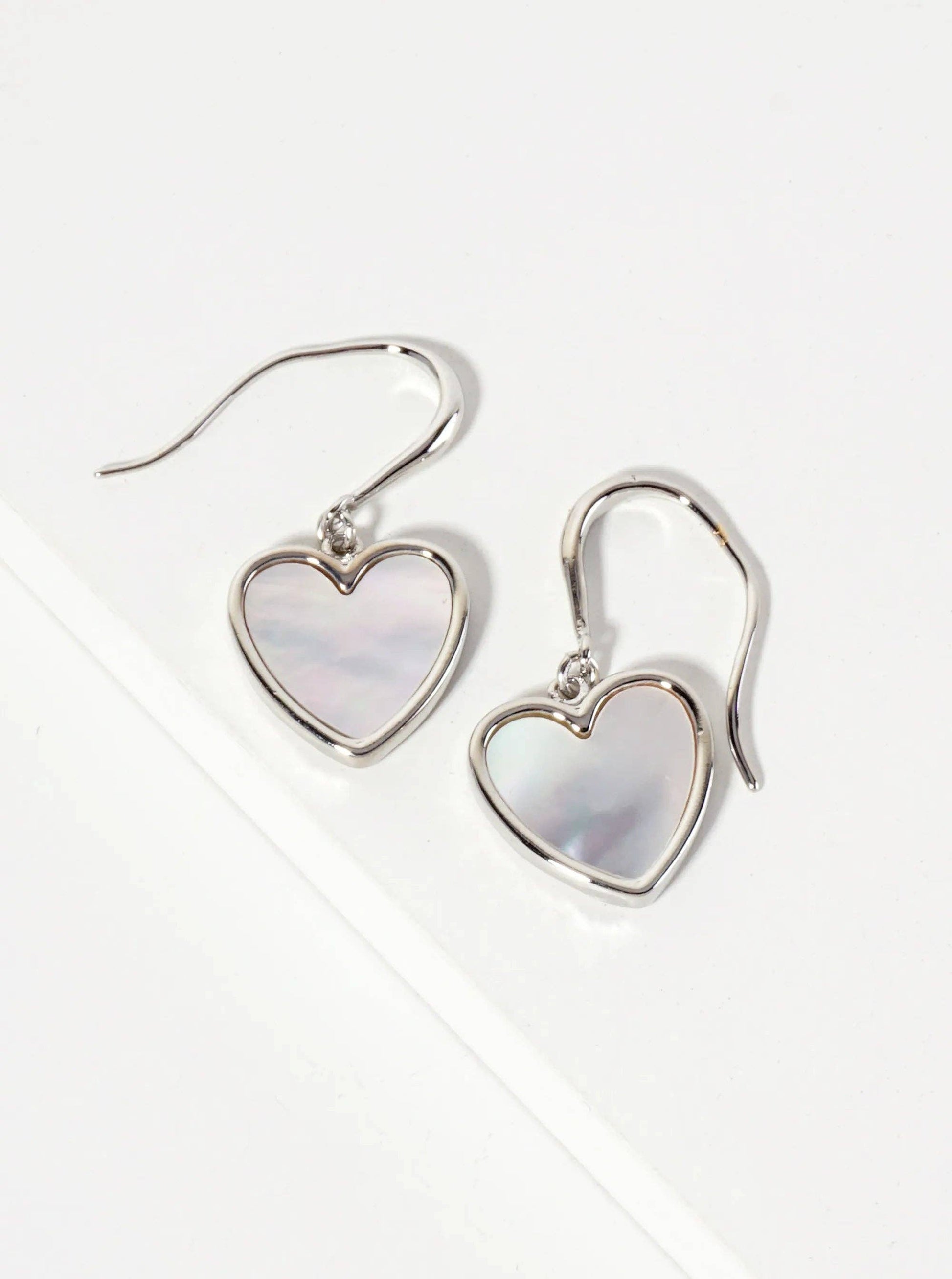 18K-Gold-Dipped 11Mm Heart Drop Dangle Earrings