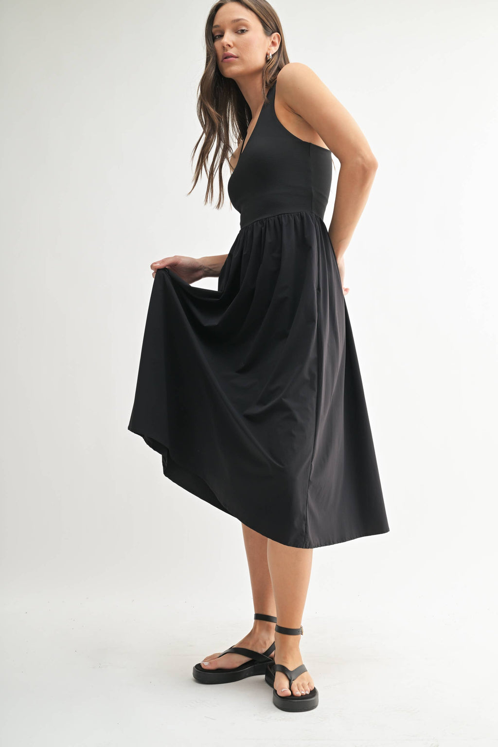 Rib Tank Midi Dress