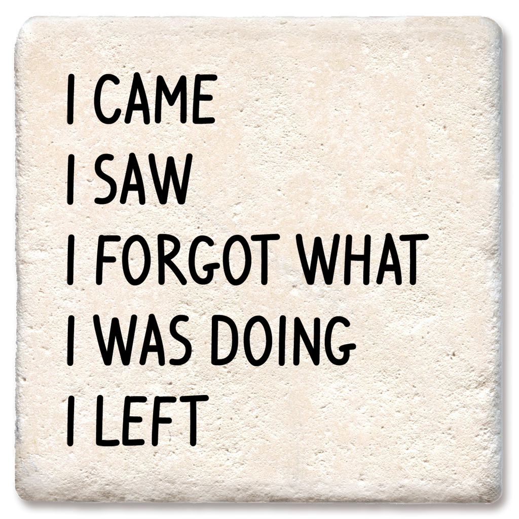 Coaster I came I saw I forgot what I was doing Drink Coaster