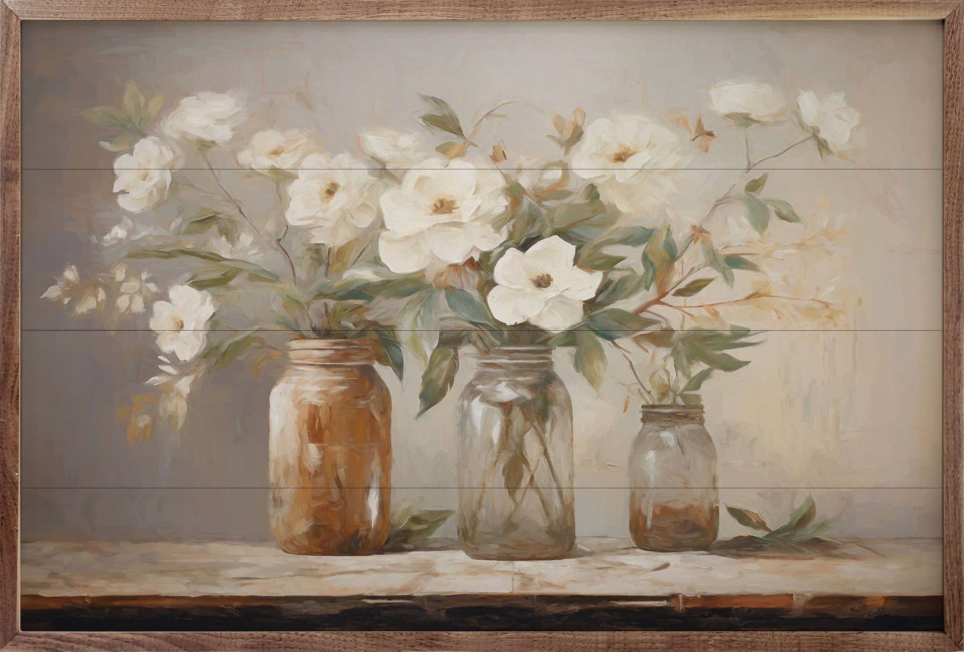 Mason Jar Bouquet By Accent Art Studio 16x10