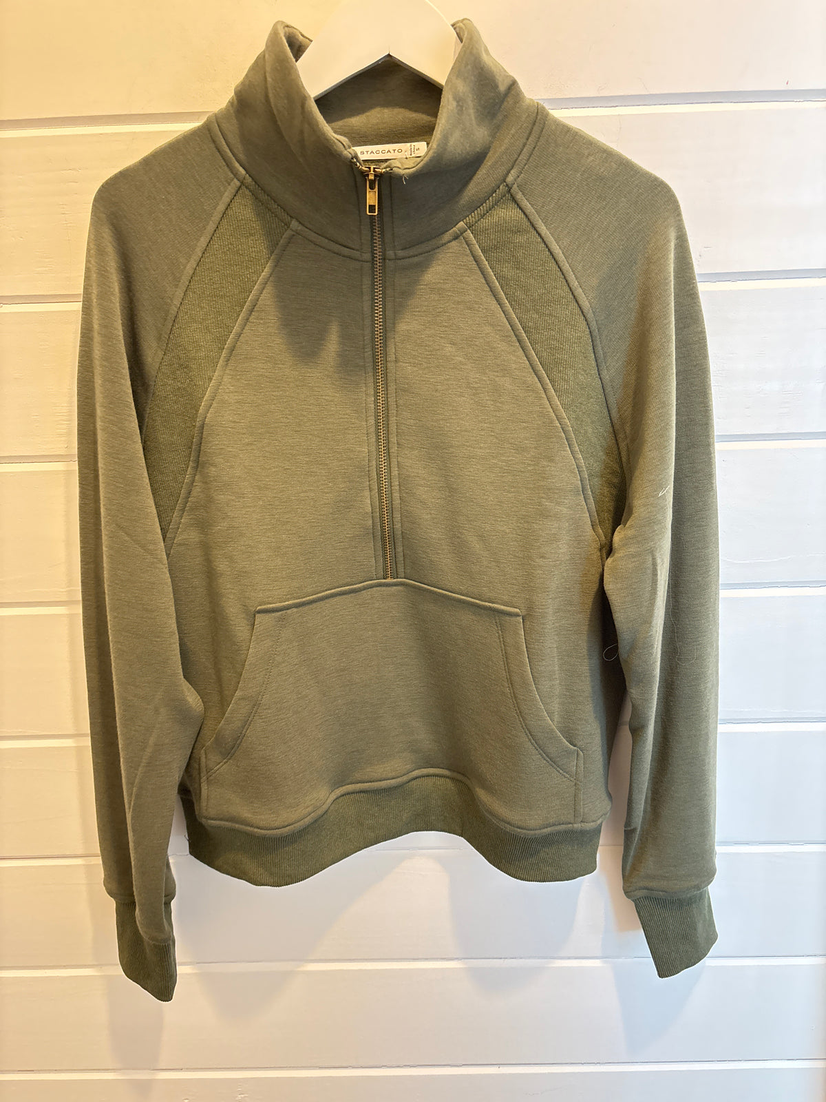 Half-Zip Mock Neck Pullover