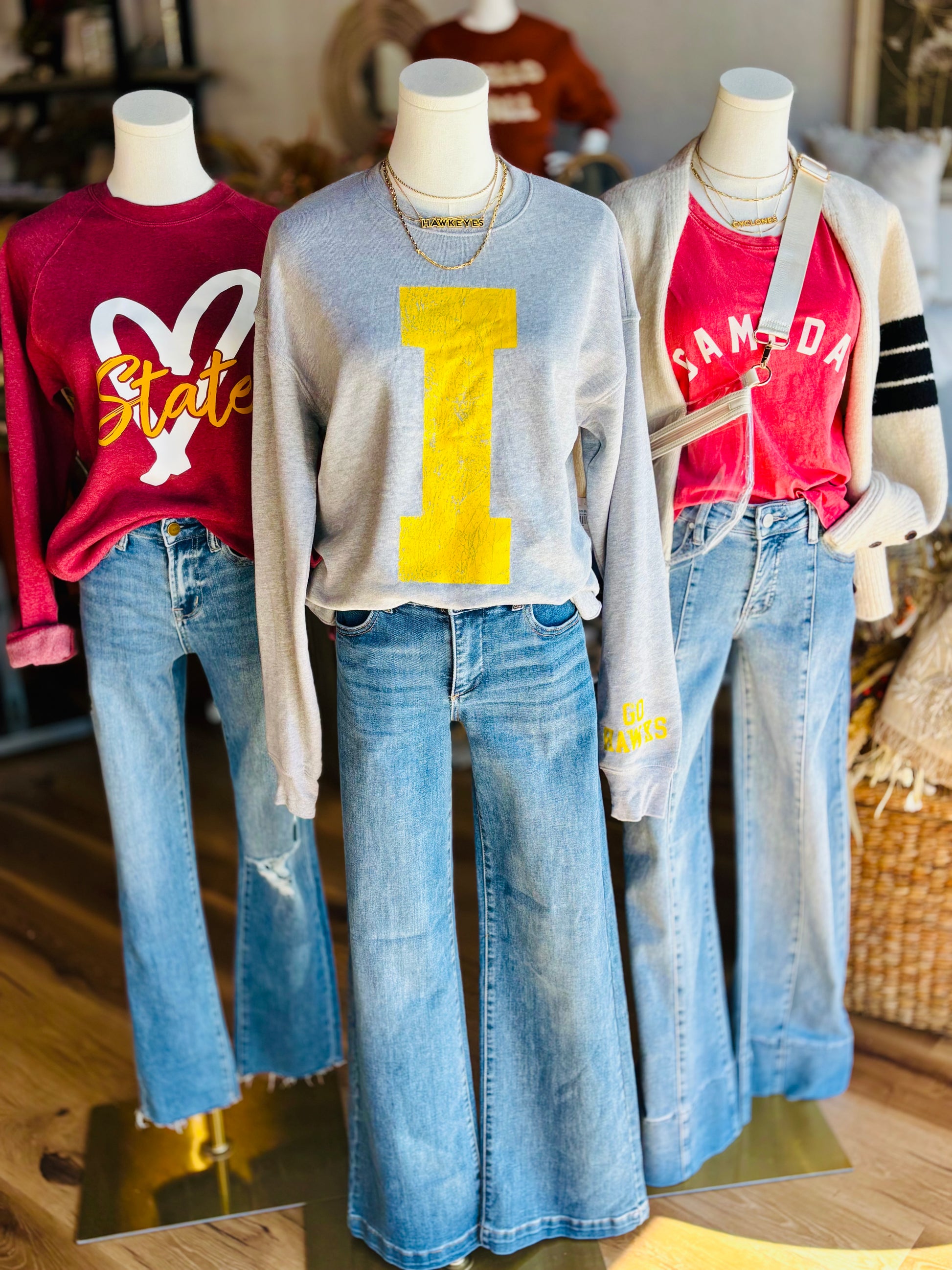 Iowa "I" Distressed Sweatshirt