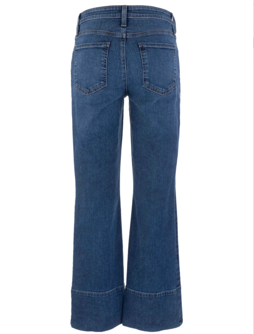 Kut Kelsey Fab Ab Front Seam Wide Hem Jean