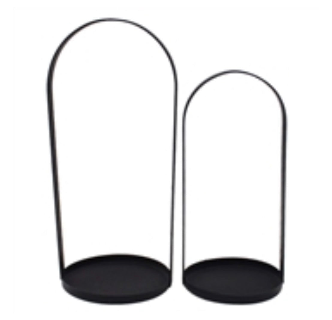 Black Rounded Handle Lanterns