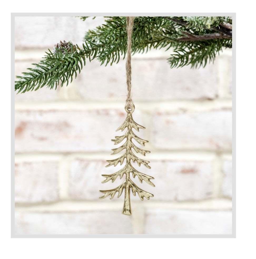3.9" GOLD TREE ORNAMENT
