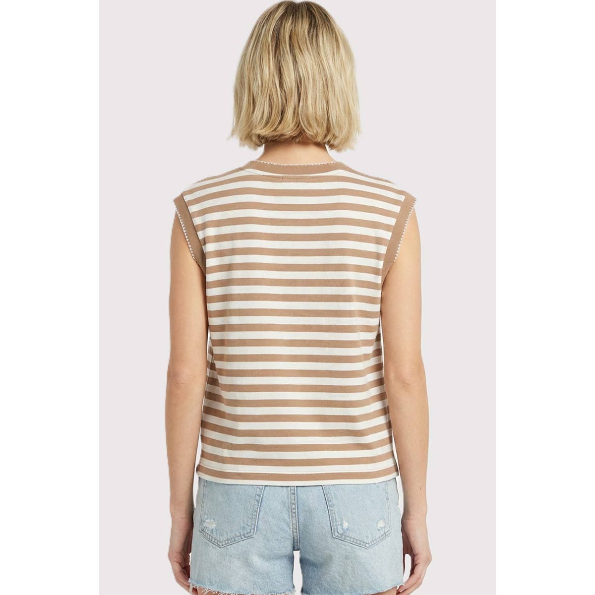 STICHED STRIPE TOP