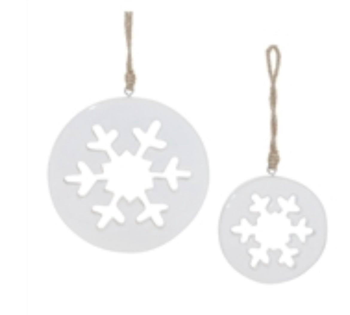 4.25" Snowflake Cut-out Ornament SM