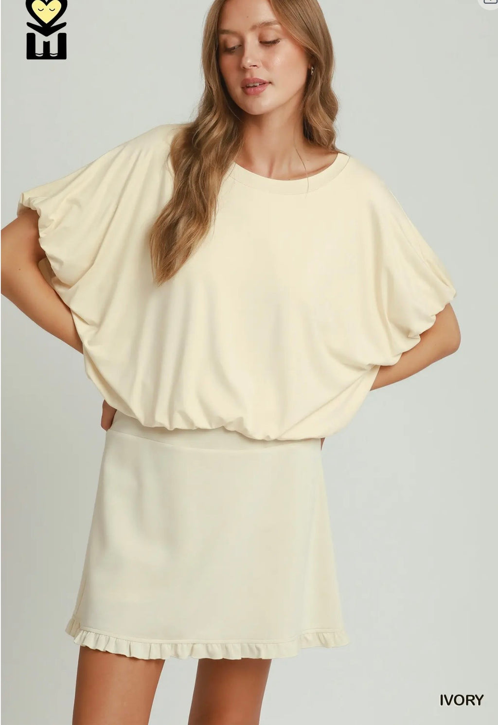 Bamboo Bubble Hem Top