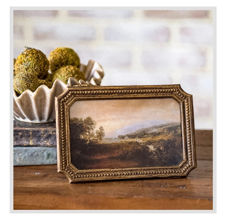 4x6 Antique Gold Dot Edge Frame