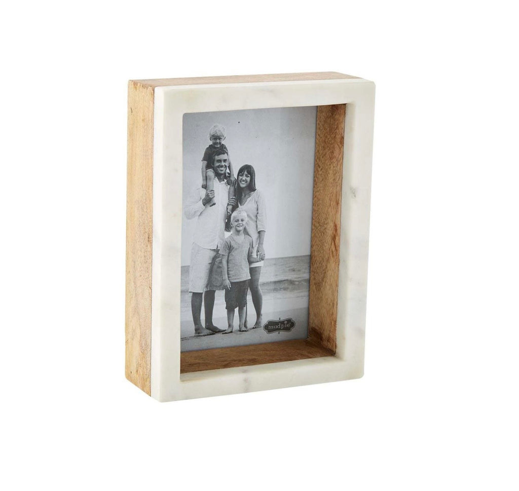 5x7 Marble Wood Shadow Box Photo Frame