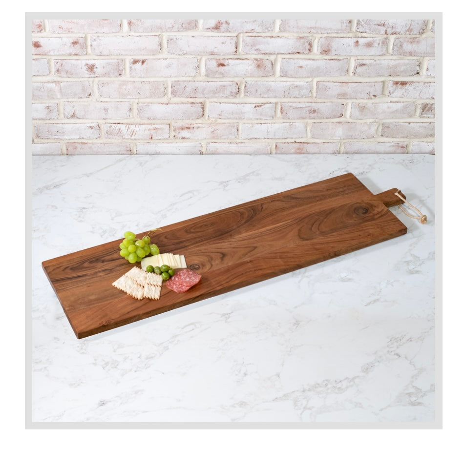 39" X 11" ACACIA WOOD SERVING BOARD