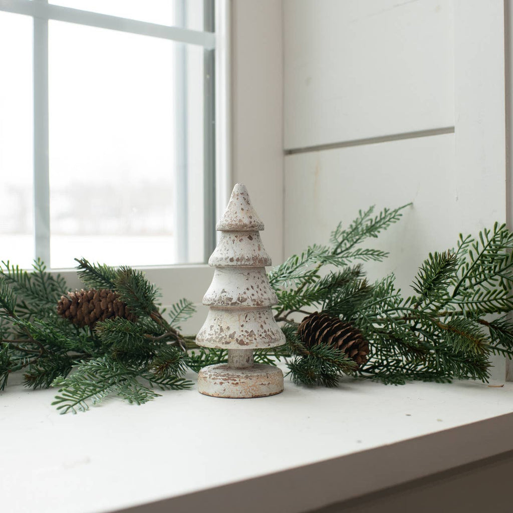 6" WHITE 4 LAYER TREE