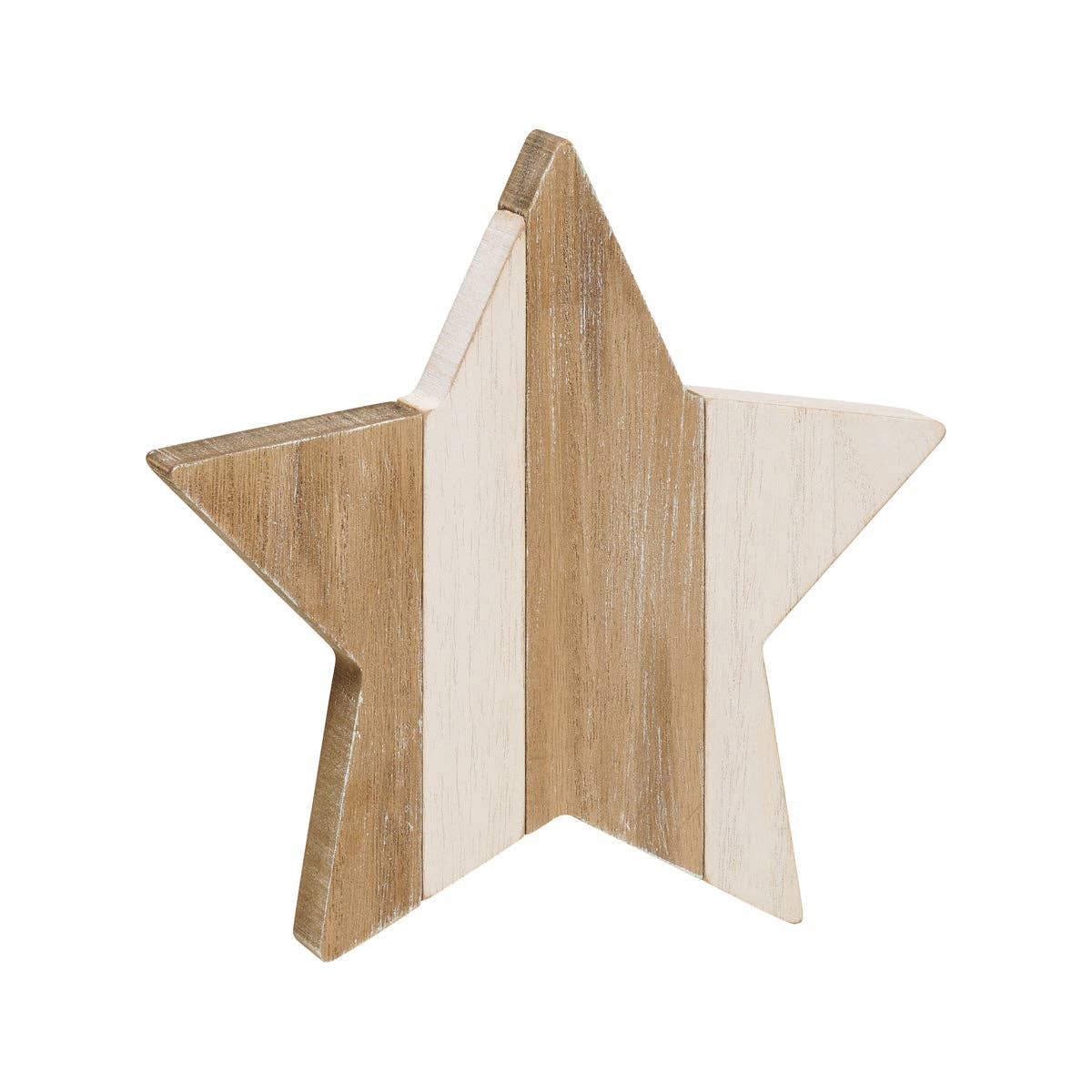 Wood White Plank Star