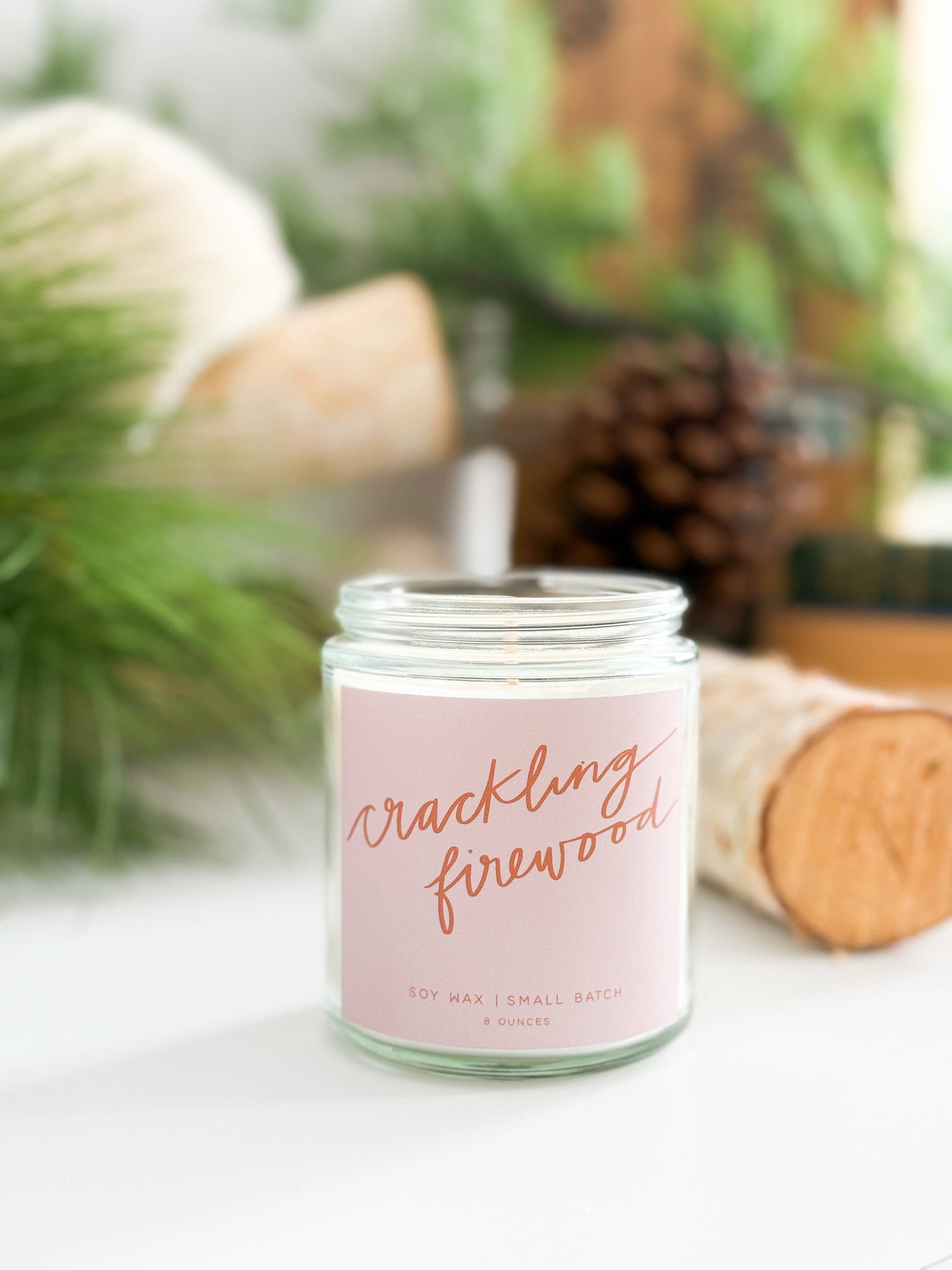 Crackling Firewood Candle