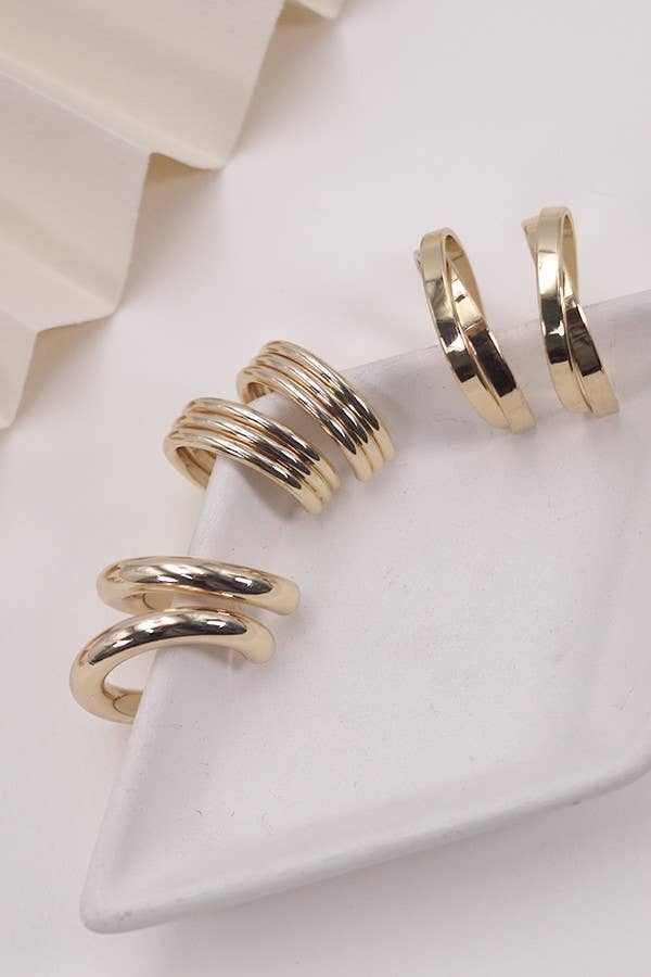 MULTI CLASSIC HOOP EARRINGS SET