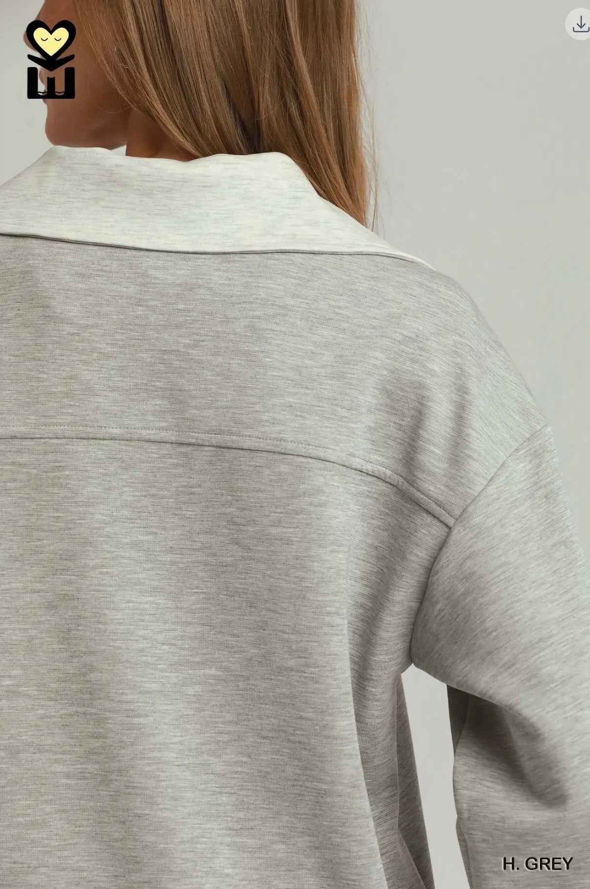 Cloudknit Front Zip Sweatshirt