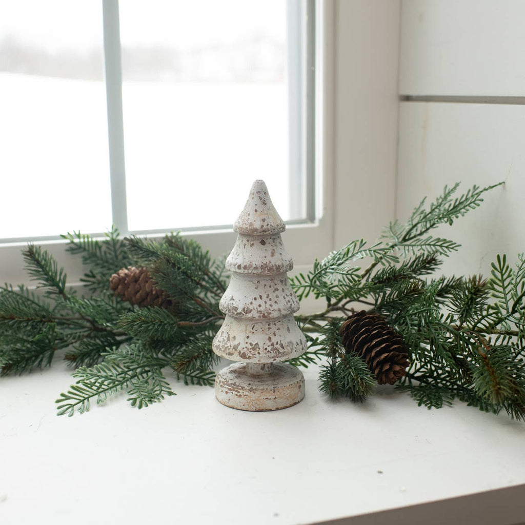 6" WHITE 4 LAYER TREE