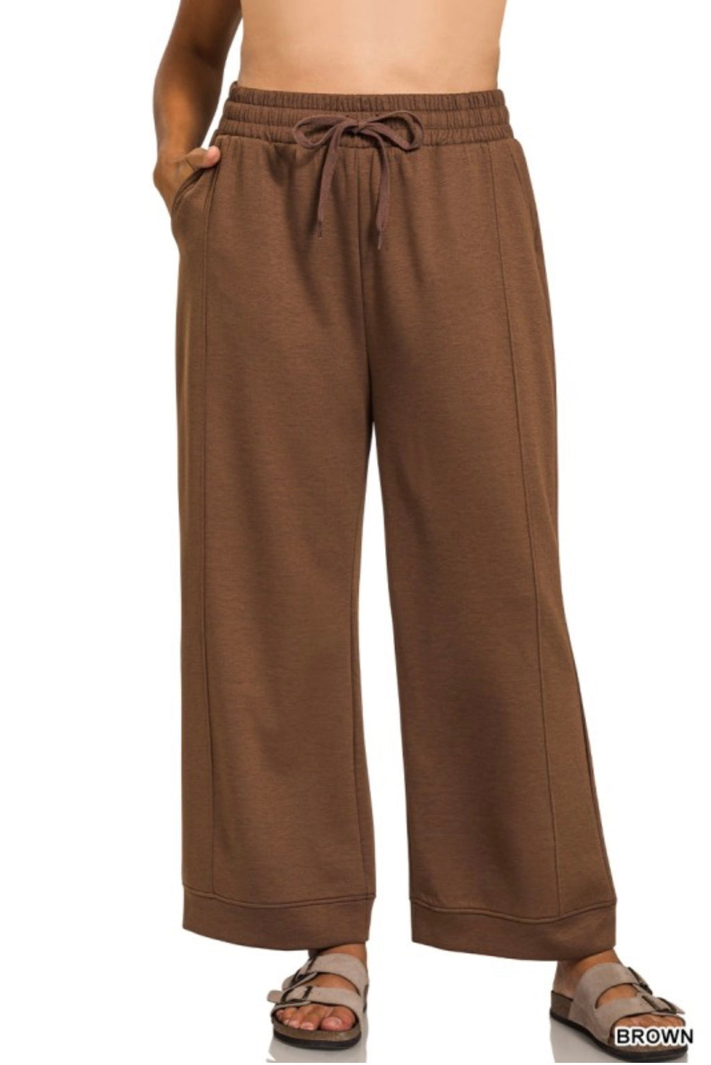 Curvy Scuba Drawstring Pants