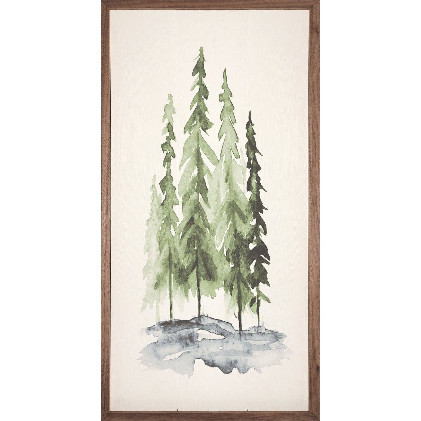 Watercolor Pines 8x16
