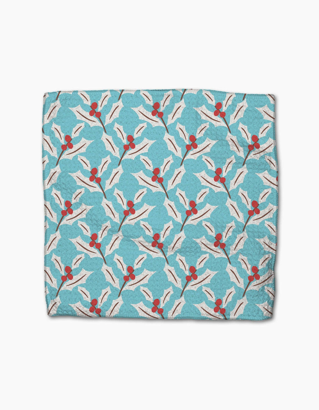 Winter Holly Dishcloth Set