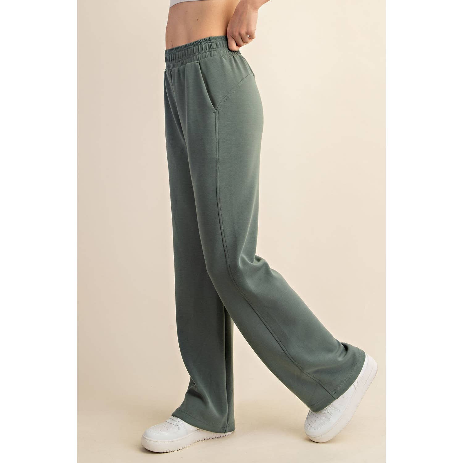CURVY MODAL SCUBA STRAIGHT PANT