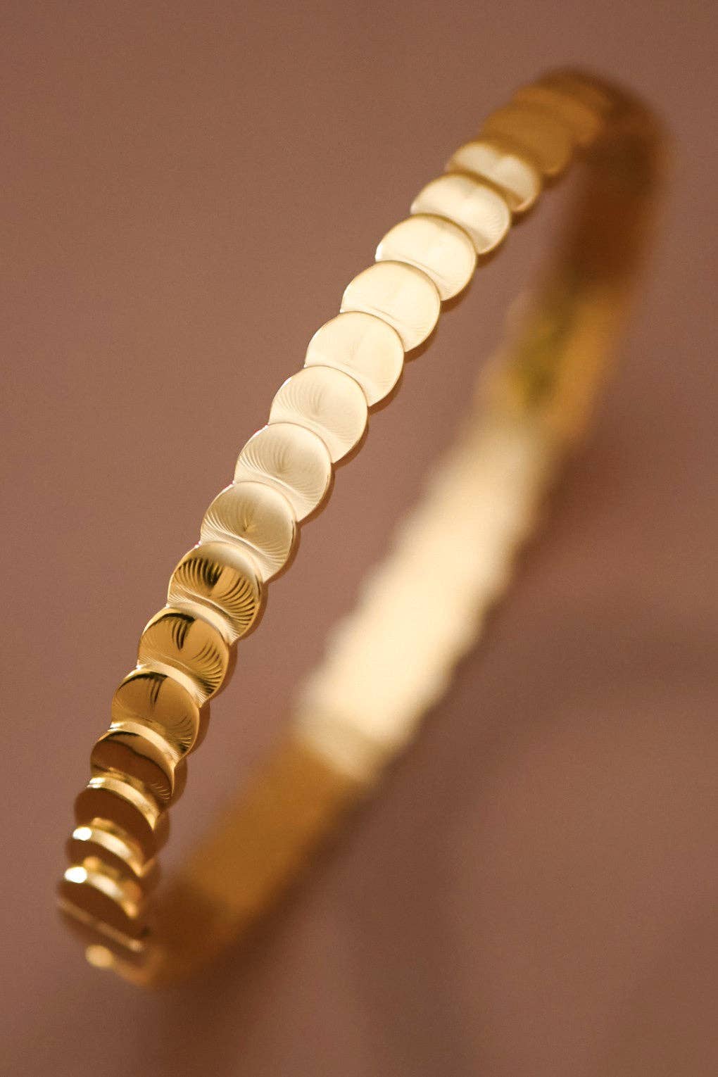 18K Gold Plated Waterproof Stainless Steel Bangle