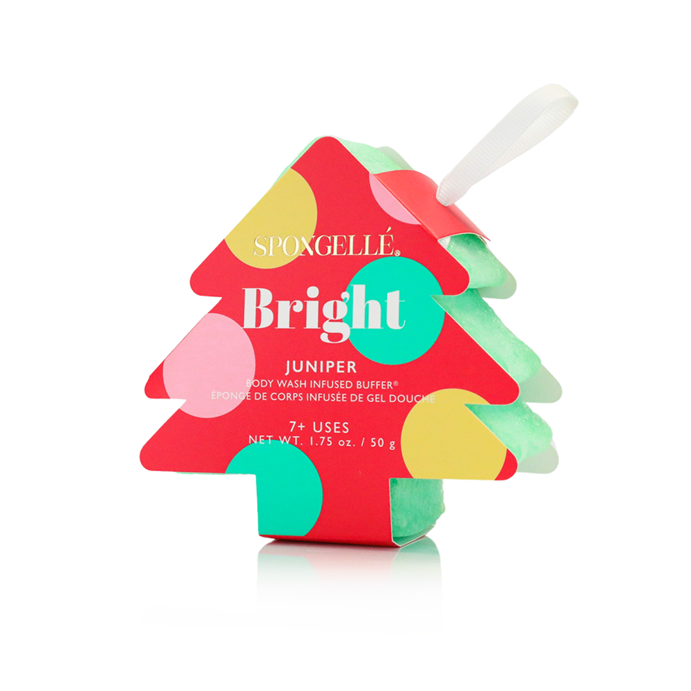 Spongelle Holiday Tree Buffer Assorted Pack - Christmas Gifts Gift Set