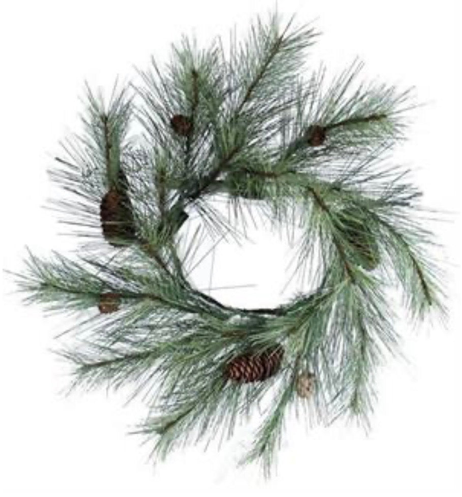 16" Northwoods Pine Candle Ring