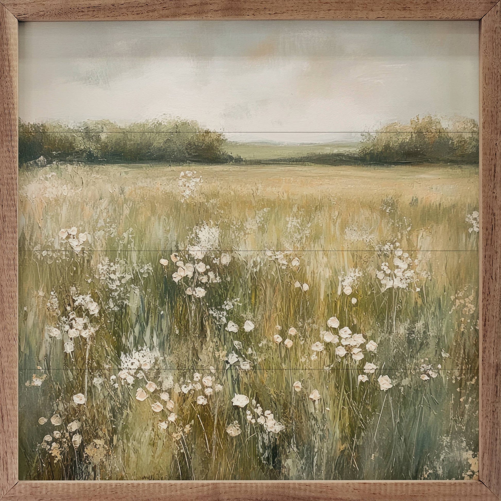Neutral Field Of Flowers By Petals Prints Design 12x12