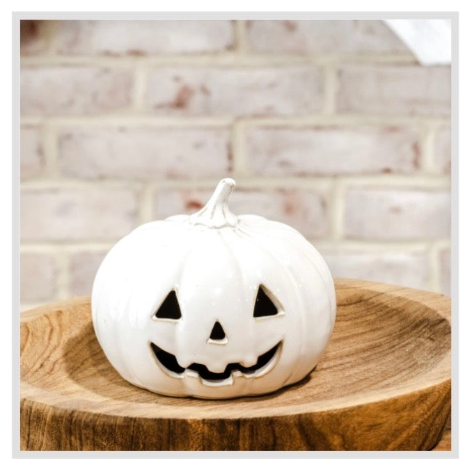 4.5" Wide Ceramic Jack-o-Lantern
