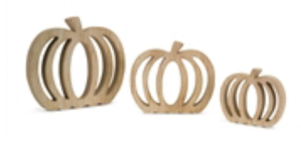 Wooden Cut-out Pumpkin SM