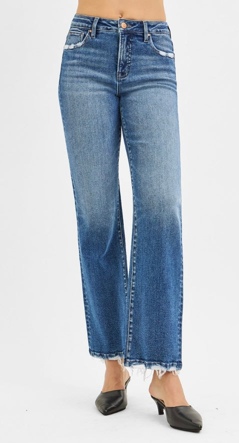Risen TC HR Ankle Straight Jeans