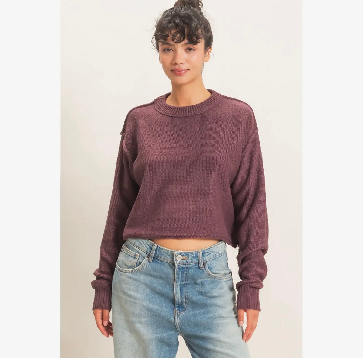 Oversized Sweater with Seam Detail