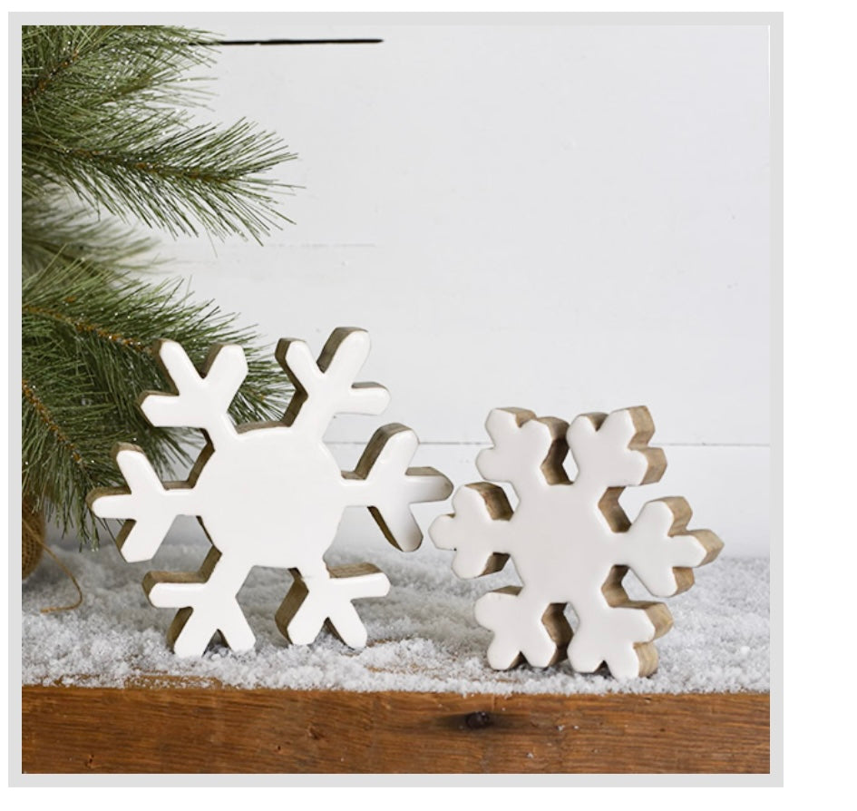 White Snowflake Decor