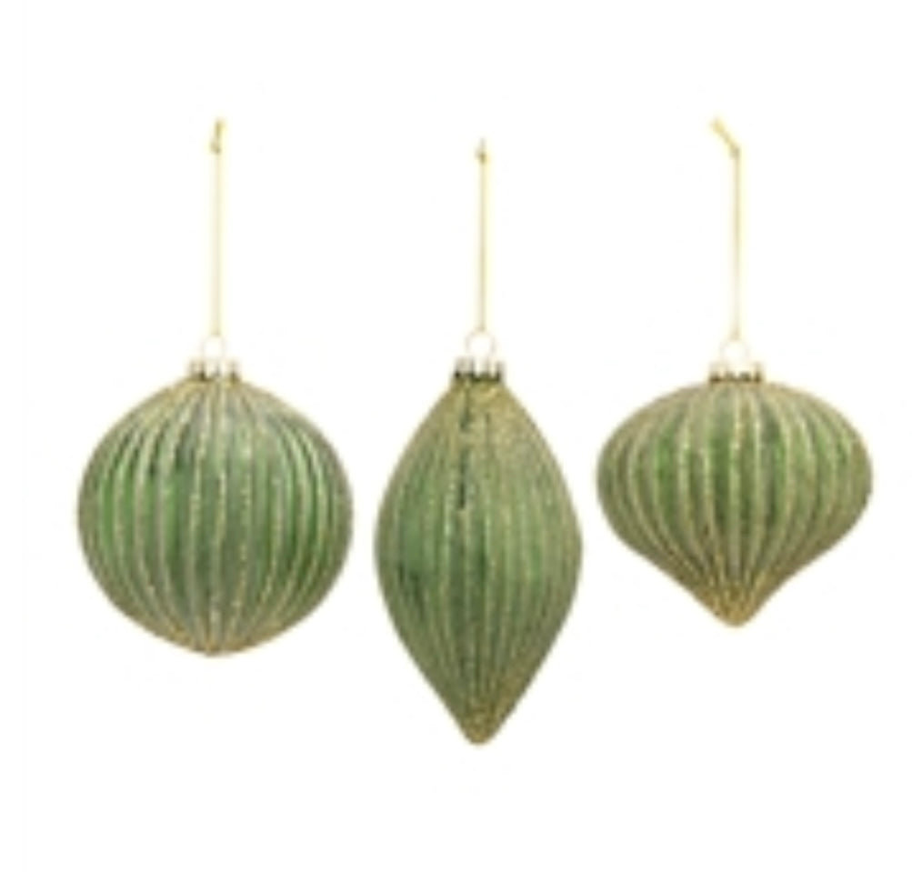 Green Glass Ornament