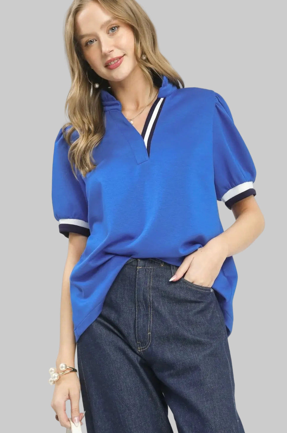 Luxe Knit Puff Sleeve Top