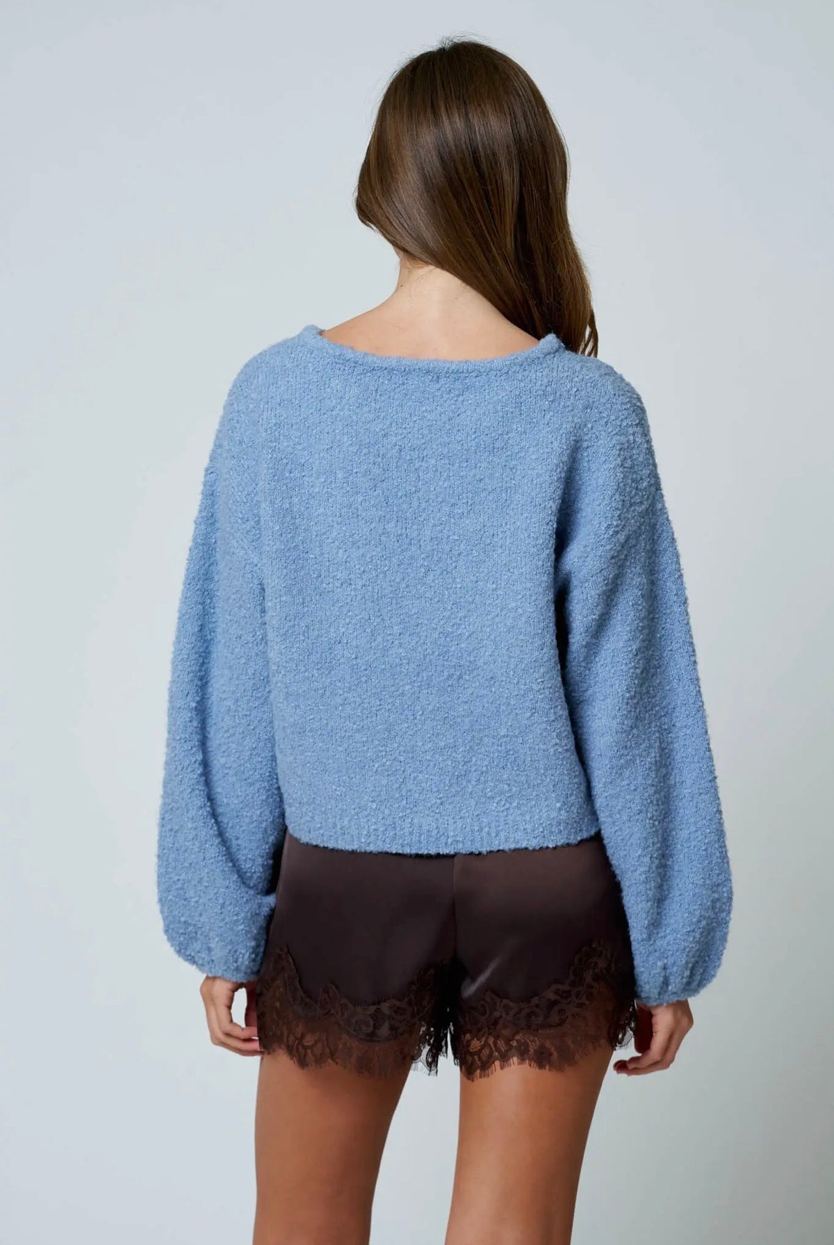 Long Sleeve Fuzzy Pullover Sweater
