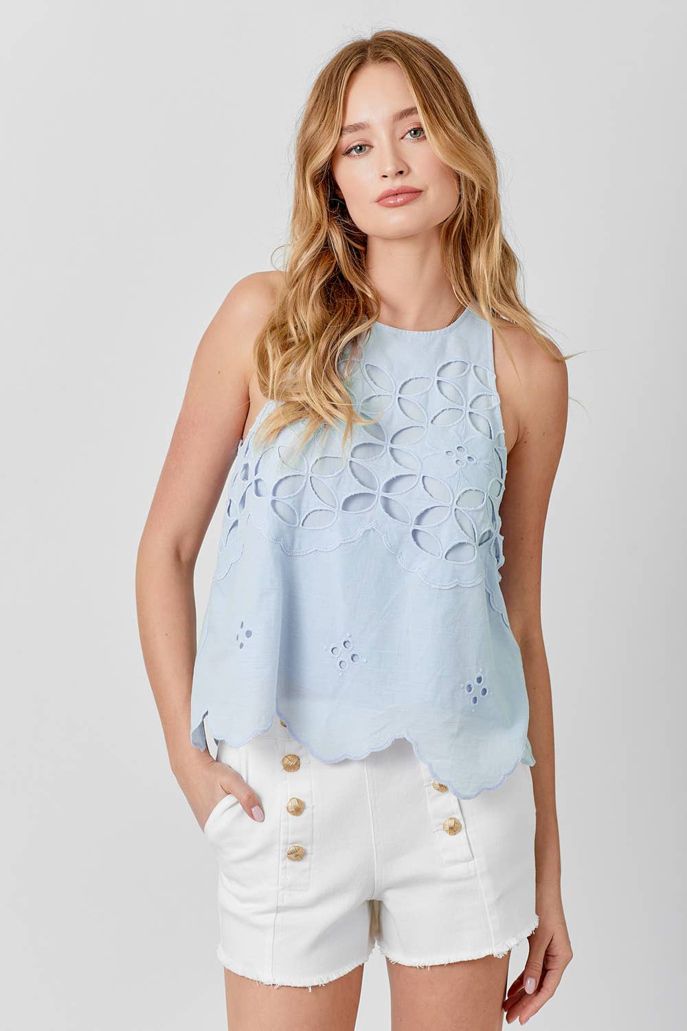 Halter Neck Lace Top