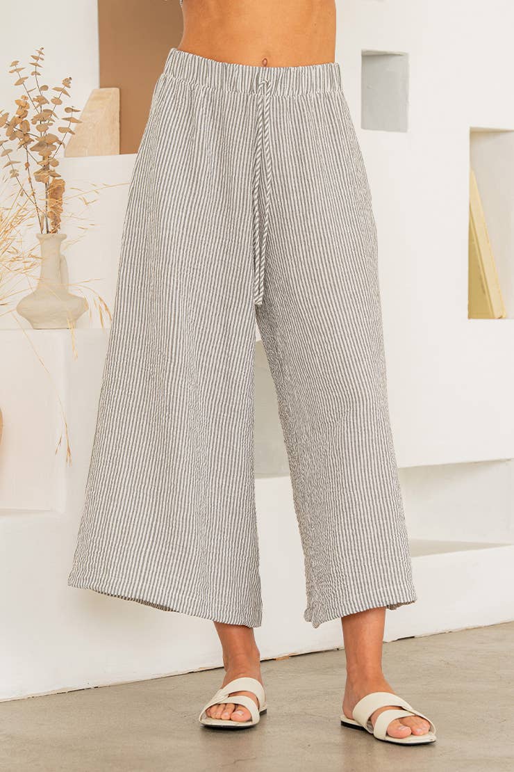 Striped Wide Leg Pants