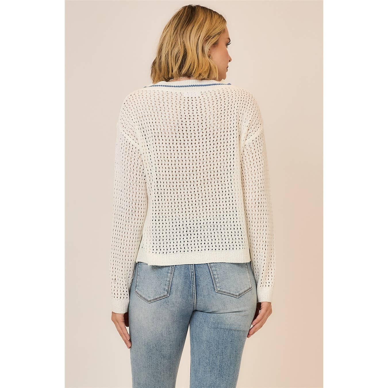 Open Light Knit LAKE Pullover Sweater