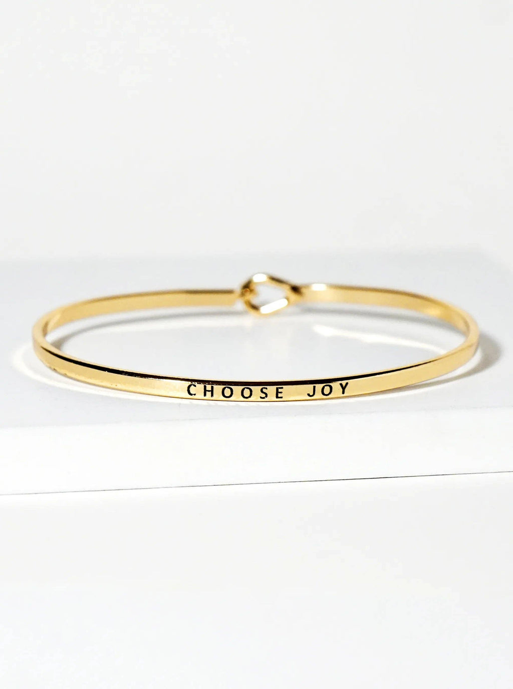 Choose Joy Engraved Inspirational Bangle Bracelet