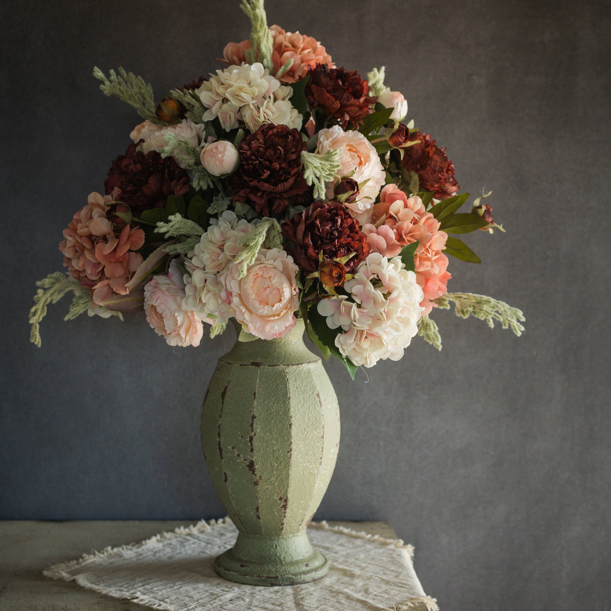27.5" Pink Peony Spray