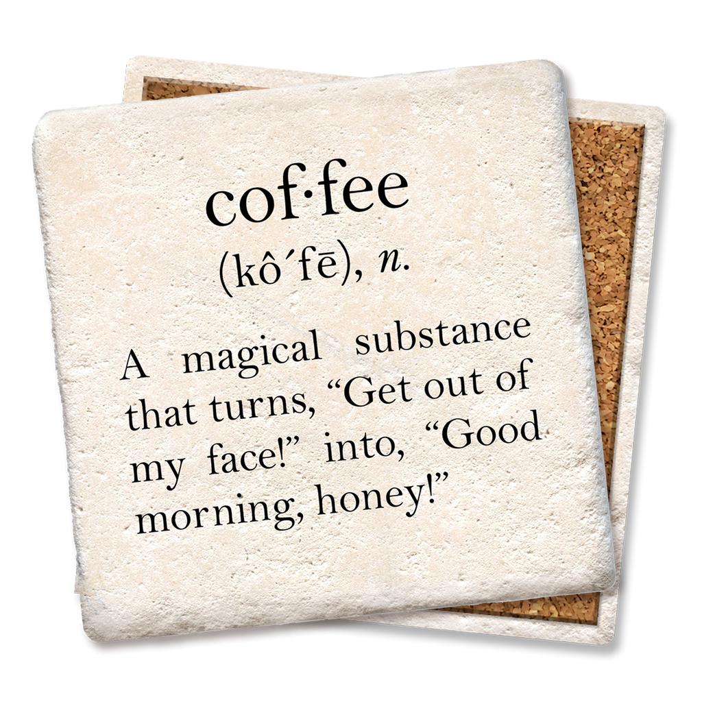 Coffee definition coaster