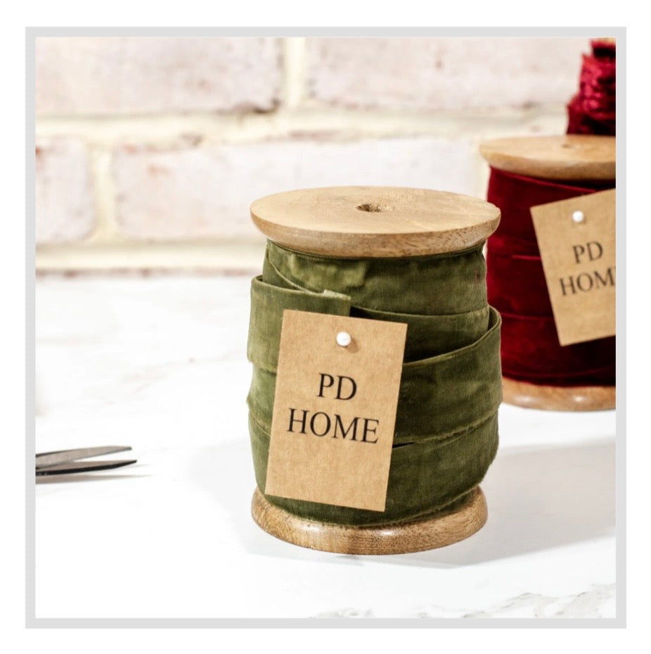 1" Wide Velvet Ribbon Spool