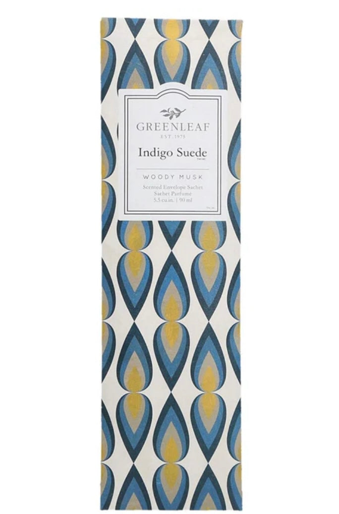 Greenleaf Slim Sachet Indigo Suede
