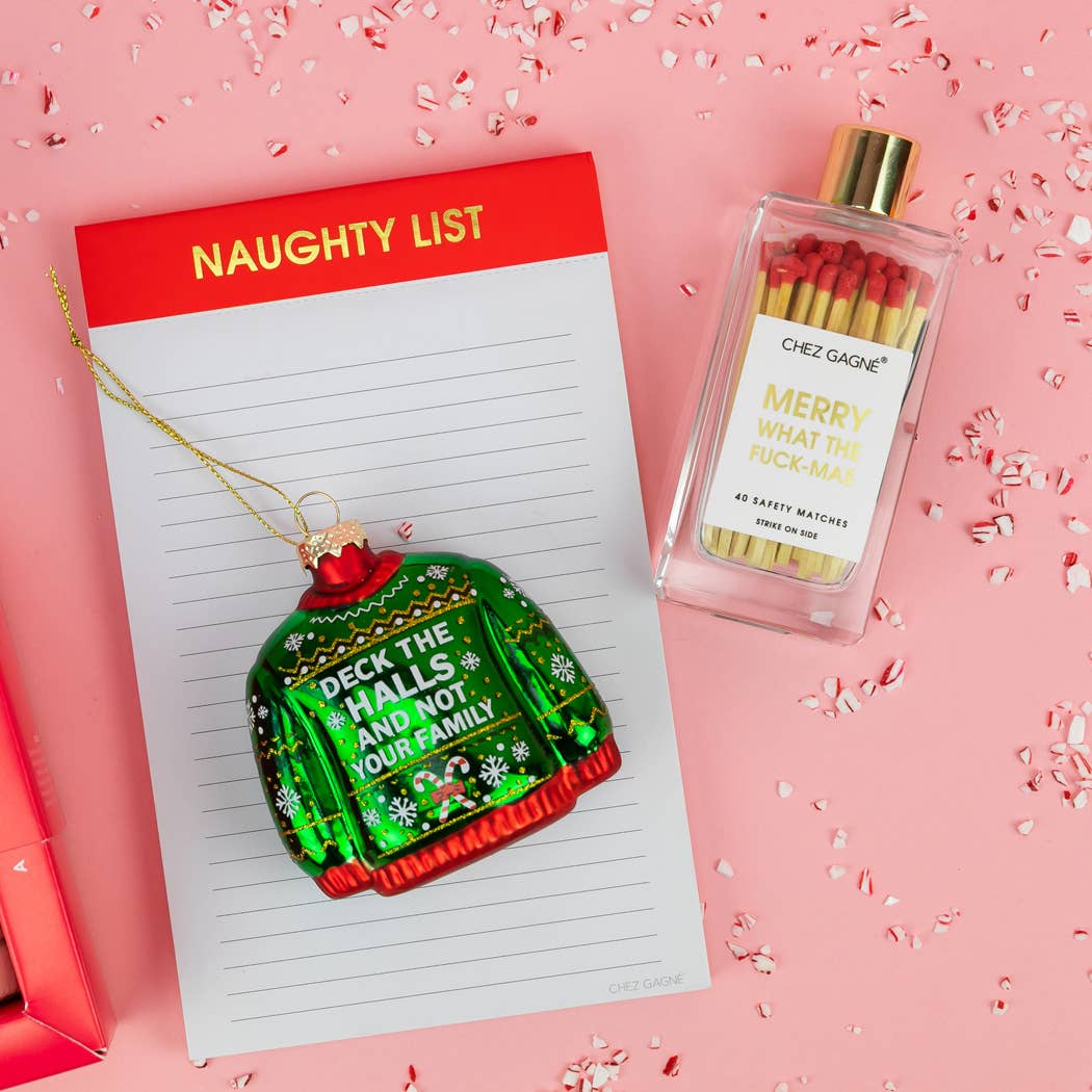 Naughty List - Lined Notepad, To-Do List