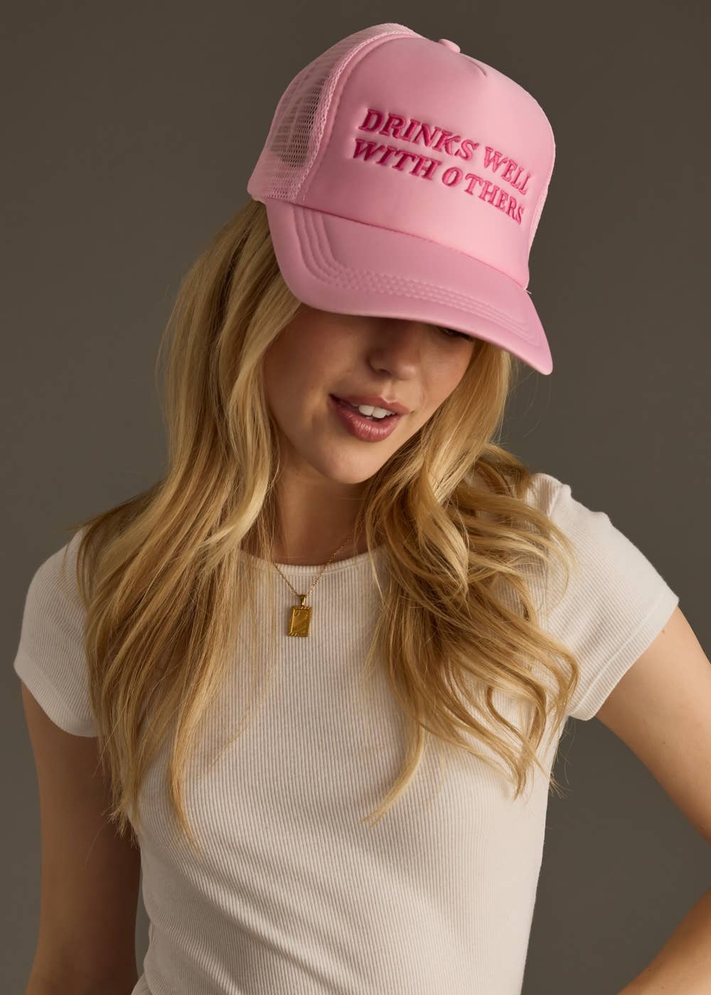 Drinks Well With Others Trucker Hat
