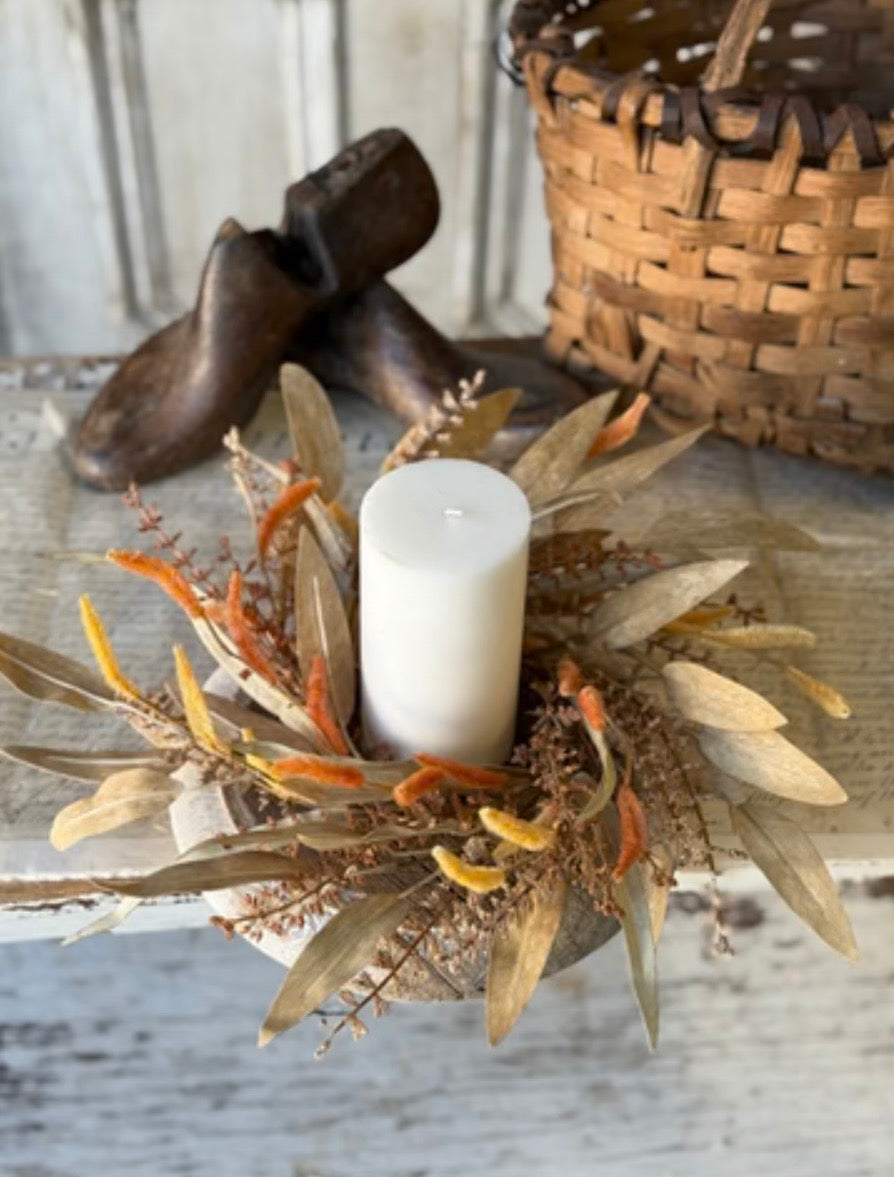 4.5" Cattail Meadows Candle Ring