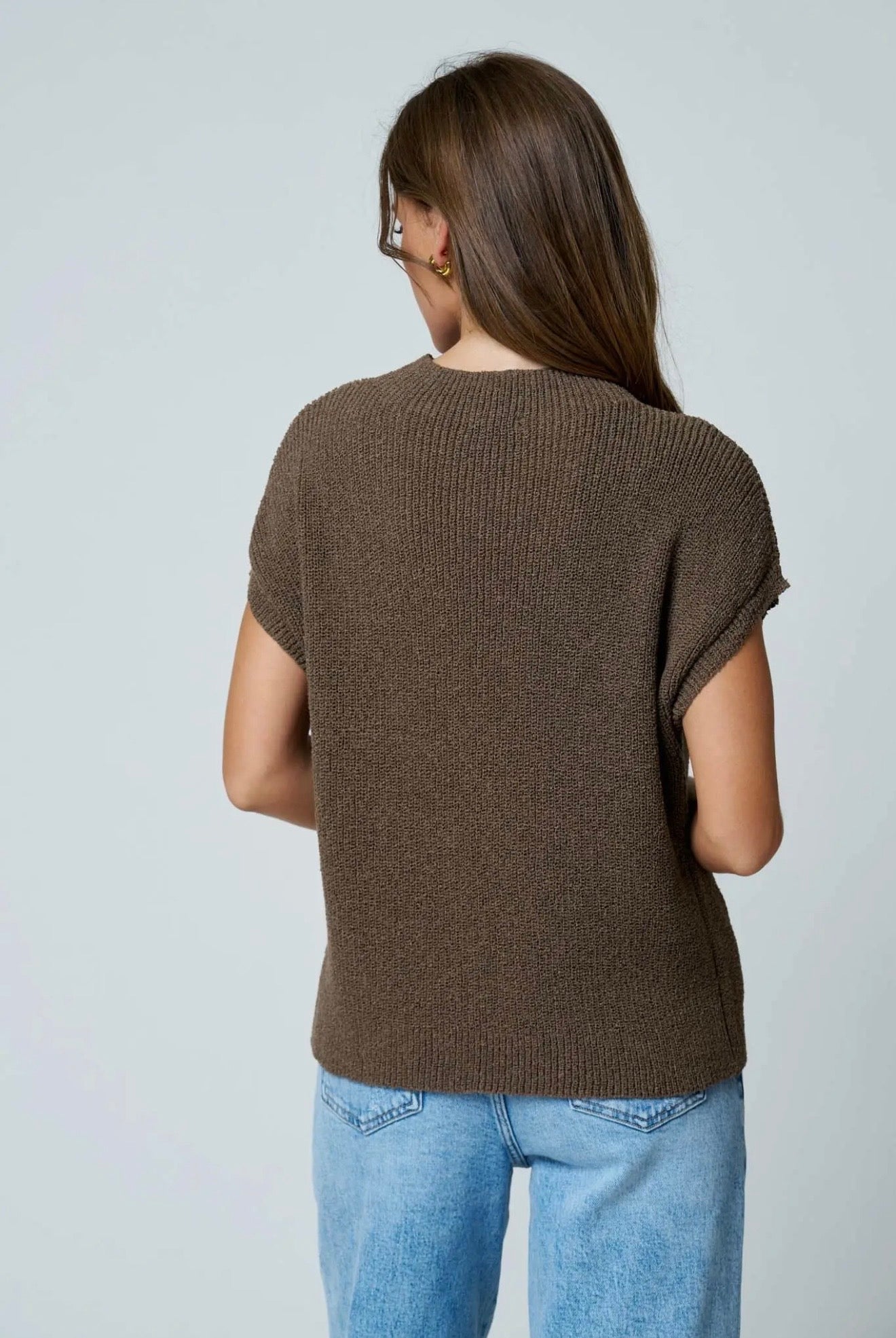 Short Sleeved Pocket Sweater