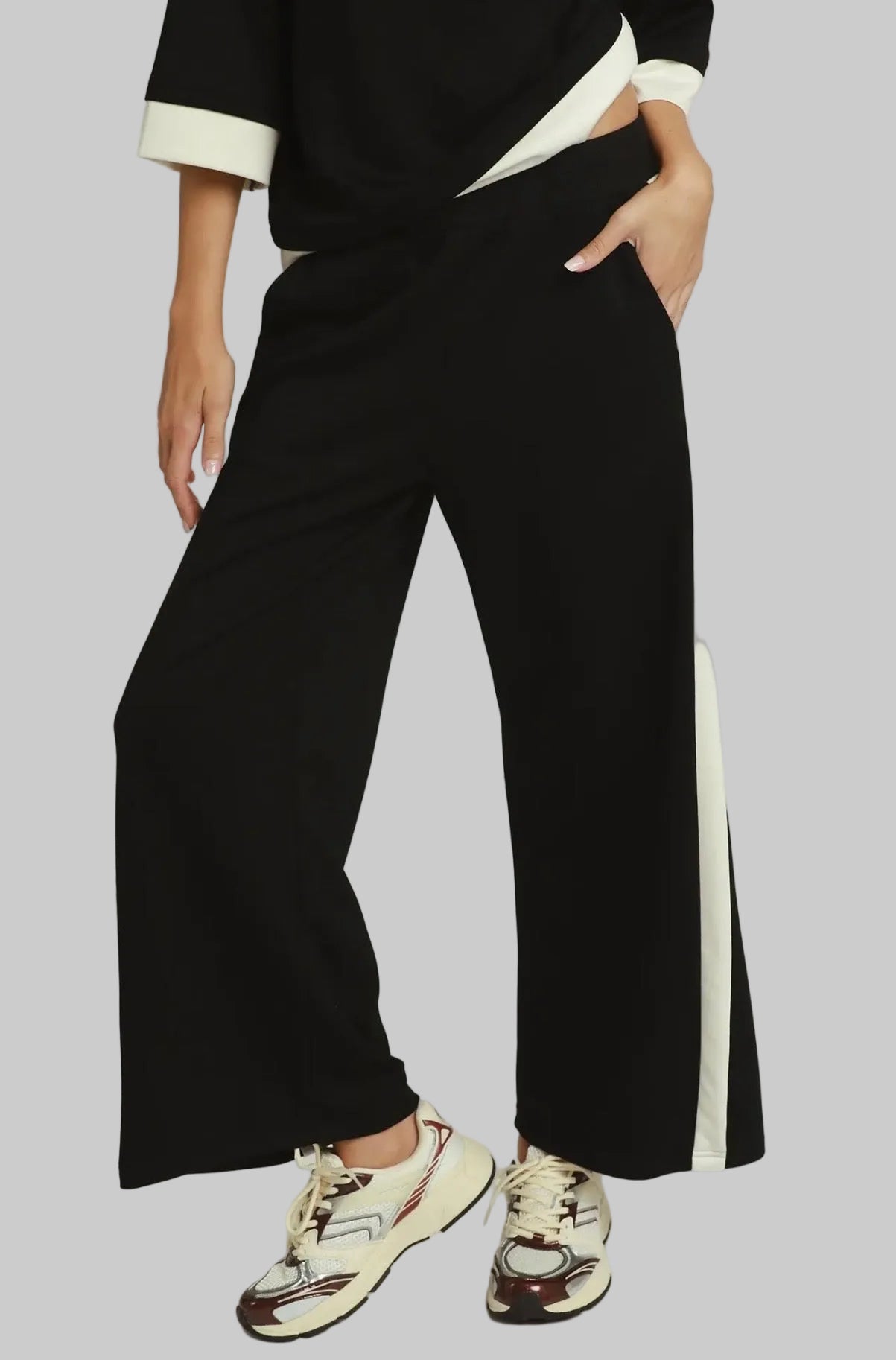 Luxe Knit Butter Soft Color Block Pant